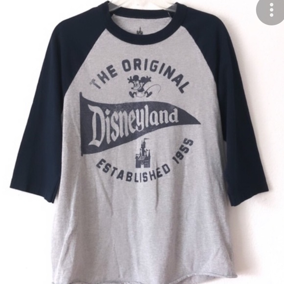 Disney Sweaters - Bundle DISNEY  - 2 -Disney Parks Disneyland 1955 Mickey Raglan Tee
